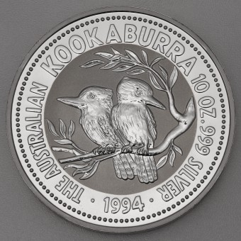 Silbermünze 10oz "Kookaburra" 1994 (Australien)