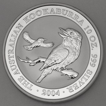 Silbermünze 10oz "Kookaburra" 2004 (Australien)
