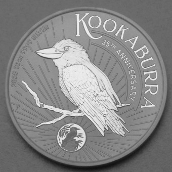 Silbermünze 10oz "Kookaburra" 2025 35th Anniversary diff. (Australien)