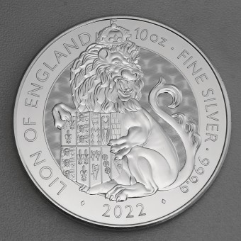Silbermünze 10oz "Lion of England" 2022 Royal Tudor Beasts (Großbritannien)