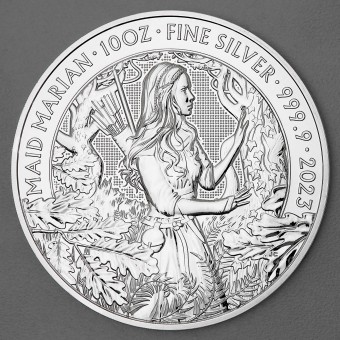Silbermünze 10oz "Maid Marian" 2023 Myths and Legends diff. (Großbritannien)