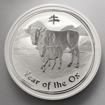 Silbermünze 10oz "Ochse" 2009 19%  Lunar II – Year of the Ox (Australien)