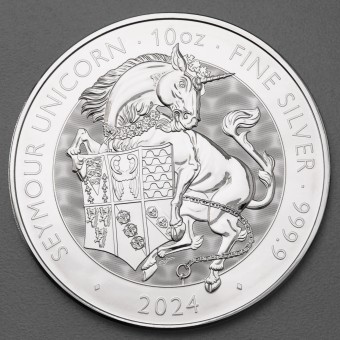 Silbermünze 10oz "Seymour Unicorn" 2024 Royal Tudor Beasts diff. (Großbritannien)