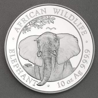 Silbermünze 10oz "Somalia Elefant 2021" 