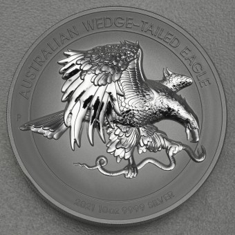 Silbermünze 10oz "Wedge-Tailed Eagle"2021 (PP/UHR) Reverse Proof/ Ultra High Relief