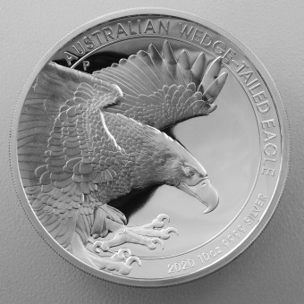 Silbermünze 10oz "Wedge-tailed Eagle" 2020 (PP/HR) (Australien)