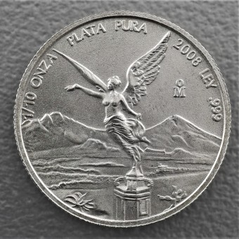 Silbermünze 1/10oz "Libertad" 2008 (Mexiko)