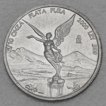Silbermünze 1/10oz "Libertad" 2000 (Mexiko)