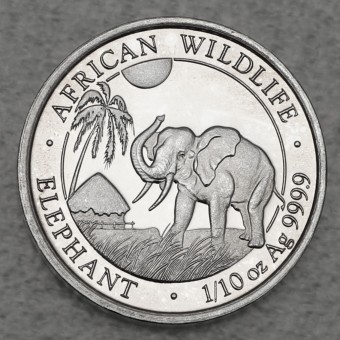 Silbermünze 1/10oz "Somalia Elefant 2017" 