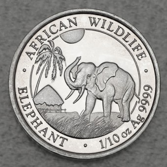 Silbermünze 1/10oz "Elefant" 2017 African Wildlife (Somalia)