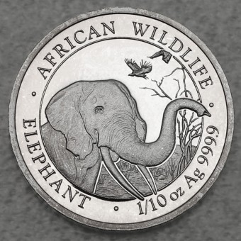 Silbermünze 1/10oz "Somalia Elefant 2018" 