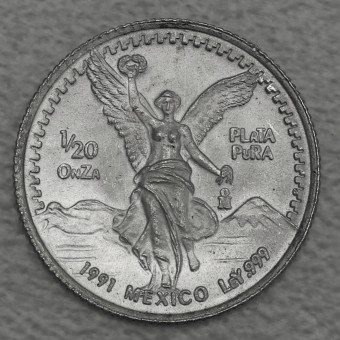 Silbermünze 1/20oz "Libertad" 1991 (Mexiko)
