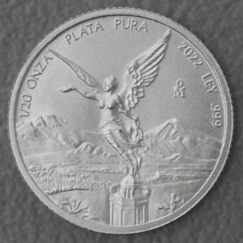 Silbermünze 1/20oz "Libertad" 2022 (Mexiko)