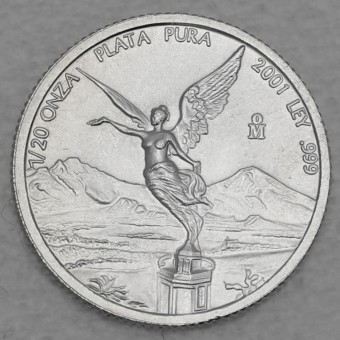 Silbermünze 1/20oz "Libertad" 2001 (Mexiko)