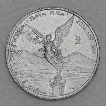 Silbermünze 1/20oz "Libertad" 2002 (Mexiko)
