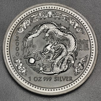 Silbermünze 1/2oz "Drache" 2000 Lunar I – Year of the Dragon (Australien)