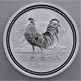 Silbermünze 1/2oz "Hahn" 2005 Lunar I – Year of the Rooster (Australien)
