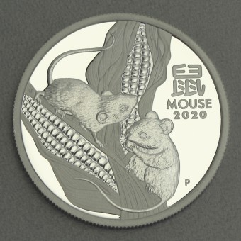 Silbermünze 1/2oz "Maus" 2020 (PP) Lunar III – Year of the Mouse (Australien)