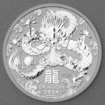 Silbermünze 1/2oz "Drache" 2024 Lunar III – Year of the Dragon (Australien)