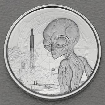Silbermünze 1/2oz "Alien" 2021 (Ghana)
