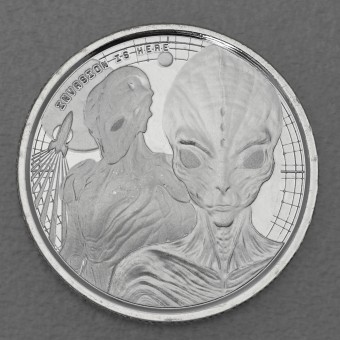 Silbermünze 1/2oz "Alien" 2023 (Ghana)