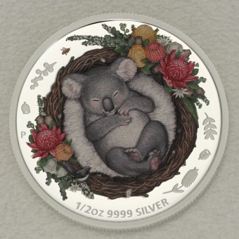 Silbermünze 1/2oz "Baby Koala 2021" (PP) Dreaming Down Under Serie