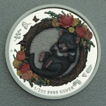 Silbermünze 1/2oz "Baby Tasmanian Devil" 2021 (PP) Dreaming Down Under (Australien)