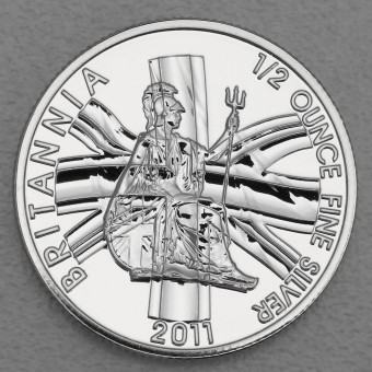 Silbermünze 1/2oz "Britannia" 2011 (Großbritannien)