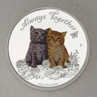 Silbermünze 1/2oz "Always Together" 2015 (PP) (Tuvalu)