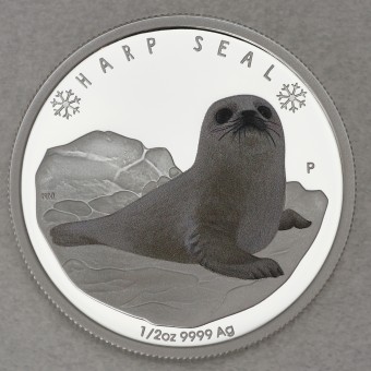 Silbermünze 1/2oz "Harp Seal 2017" (Tuvalu) Polar Babies Serie (Tuvalu)