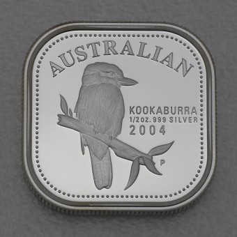 Silbermünze 1/2oz "Kookaburra" 2004 Square Proof Coin (Australien)