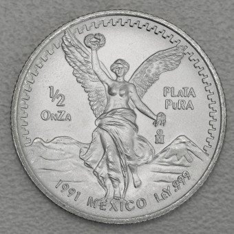 Silbermünze 1/2oz "Libertad" 1991 (Mexiko)