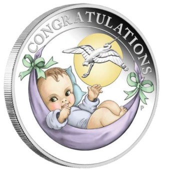 Silbermünze 1/2oz "Newborn" 2019, Perth Mint (PP) Polierte Platte