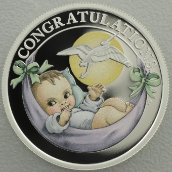 Silbermünze 1/2oz "Newborn" 2020 (PP/koloriert) (Australien)