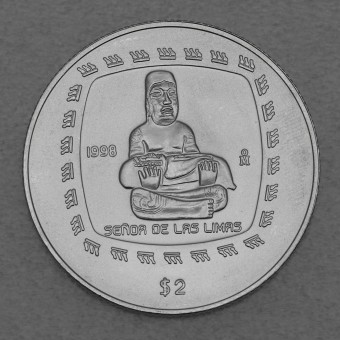 Silbermünze 1/2oz "Herr von Limas" 1998 Präkolumbische Kulturen – Olmeken (Mexiko)