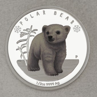 Silbermünze 1/2oz "Polar Bear 2017" Polar Babies Serie (Tuvalu)