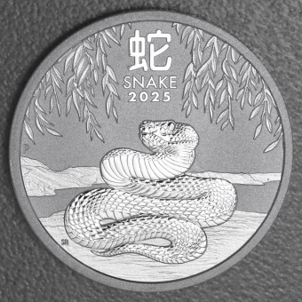 Silbermünze 1/2oz "Schlange" 2025 Lunar III – Year of the Snake diff. (Australien)
