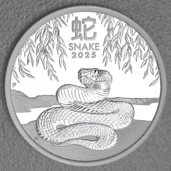 Silbermünze 1/2oz "Schlange" 2025 (PP) Lunar III – Year of the Snake (Australien)