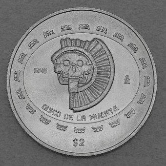 Silbermünze 1/2oz "Totenscheibe" 1998 Präkolumbische Kulturen – Teotihuacan (Mexiko)