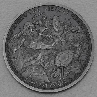 Silbermünze 1/2oz "The Art of War" 2022 (AF) Vikings (Samoa)