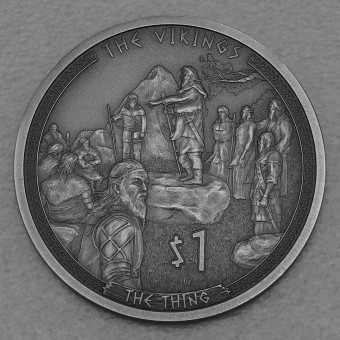 Silbermünze 1/2oz "The Thing" 2022 (AF) Vikings (Samoa)
