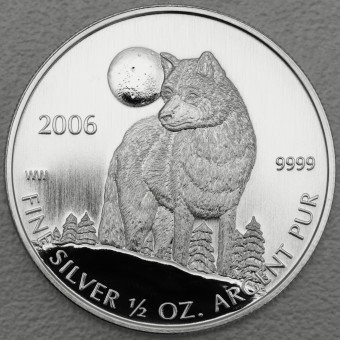 Silbermünze 1/2oz "Timber Wolf - 2006" Kanada 