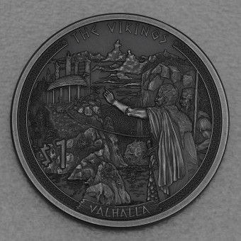 Silbermünze 1/2oz "Valhalla" 2022 (AF) Vikings (Samoa)