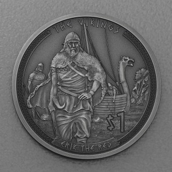 Silbermünze 1/2oz "Erik the Red" 2022 (AF) Vikings (Samoa)