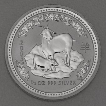 Silbermünze 1/2oz "Ziege" 2003 Lunar I – Year of the Goat (Australien)