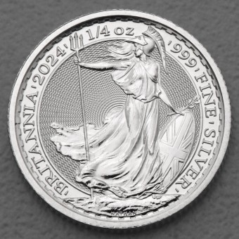 Silbermünze 1/4oz "Britannia" verschiedene Jahrgänge diff. (Großbritannien)