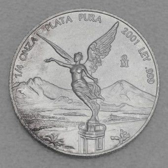 Silbermünze 1/4oz "Libertad" 2001 (Mexiko)