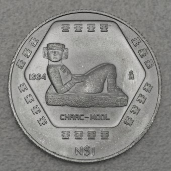 Silbermünze 1/4oz "Chaac Mool" 1994 Präkolumbische Kulturen – Maya (Mexiko)