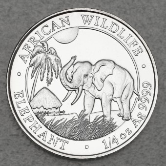 Silbermünze 1/4oz "Elefant" 2017 African Wildlife (Somalia)