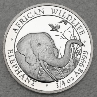 Silbermünze 1/4oz "Elefant" 2018 African Wildlife (Somalia)